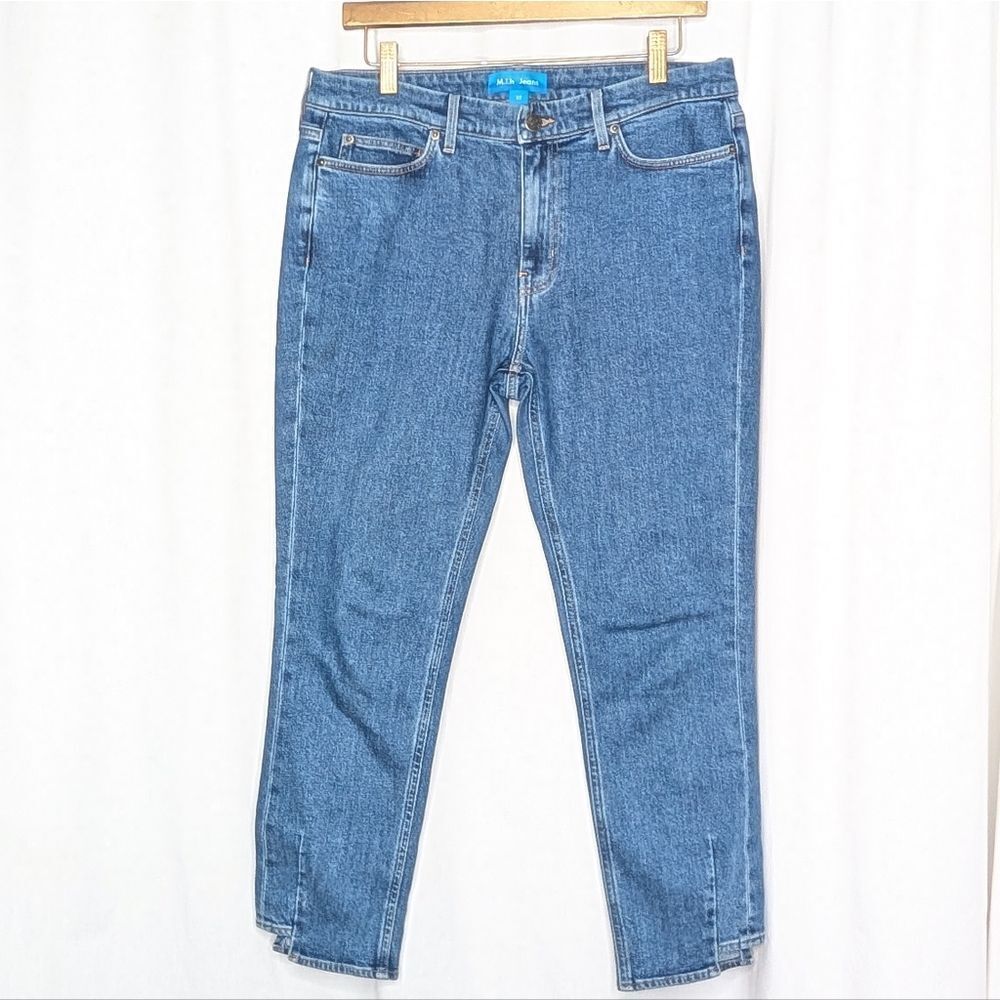M.i.h Niki High-Rise Straight Cropped Jeans Anthropologie Vintage Wash
